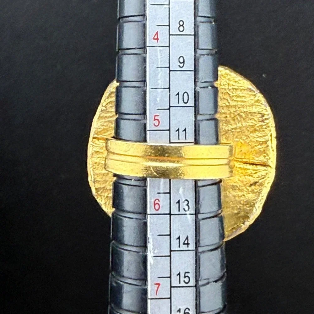Taurus Ring Zodiac Gold Tone‎ Bull Celestial Horoscope Adjustable Size 5.5